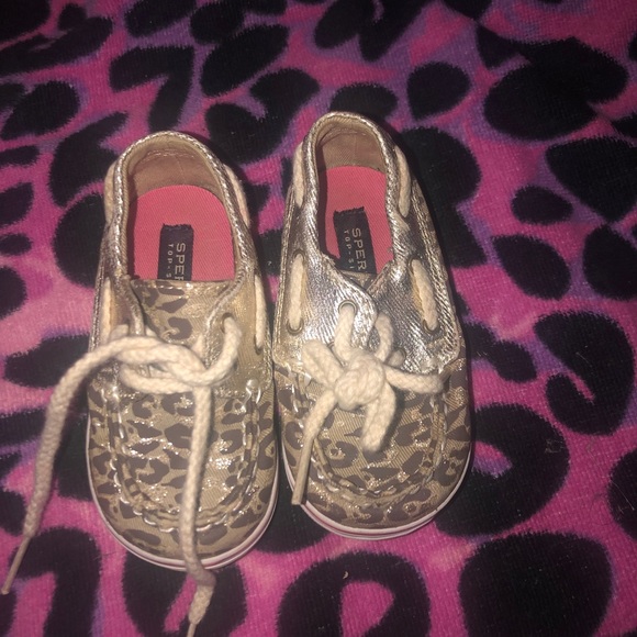 Leopard Sperry girls shoes - Picture 1 of 5
